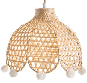 Závesná lampa prírodné ratanové tienidlo boho štýl svietidlo do obývacej izby a spálne
