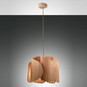 Fabas Luce 3672-40-132 - Luster na lanku PEVERO 1xE27/40W/230V drevo