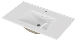 Zápustné umývadlo Houseland Cavelo 80 cm biele