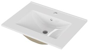 Zápustné umývadlo Houseland Luxo 60 cm biele
