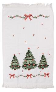 Kuchynský froté uterák so stromčekmi Christmas Harmony - 40*66 cm - Clayre & Eef