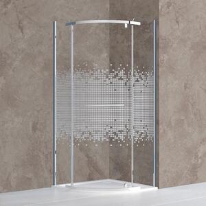 Sprchový kút štvrťkruh 80x80 cm Roth Project N0798