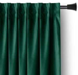 AmeliaHome Záves Amelia Home Velvet s multifunkčnou páskou zelený, veľkosť 140x270