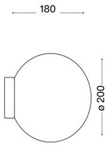 Ideal Lux 59815 - LED RGBW Nástenné svietidlo MAPA 1xE27/9W/230V