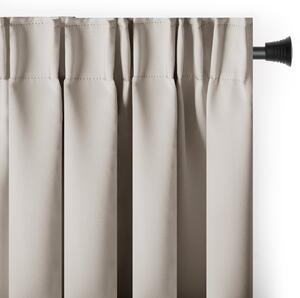 Záves AmeliaHome Blackout s multifunkčnou páskou svetlobéžový, veľkosť 140x245