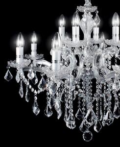Ideal Lux - Krištáľový luster na reťazi FLORIAN 18xE14/40W/230V pr. 86 cm číra