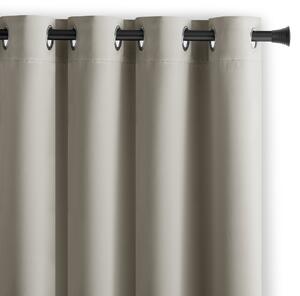 Záves AmeliaHome Blackout s priechodkami svetlobéžový, veľkosť 140x245