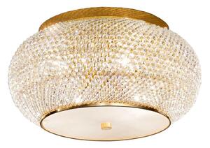Ideal Lux - Krištáľové stropné svietidlo PASHA 6xE14/40W/230V pr. 40 cm zlatá