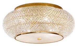 Ideal Lux - Krištáľové stropné svietidlo PASHA 10xE14/40W/230V pr. 55 cm zlatá
