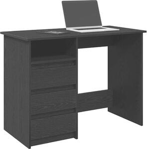 Maison Exclusive - písací stôl čierny 102x50x75 cm drevený materiál