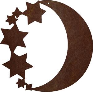 CORGARDEN Záhradná dekorácia mesiac 31 x 31 cm, corten CORGARDEN 1067