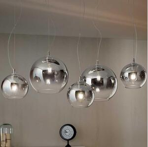 Ideal Lux - Luster na lanku NEMO PLUS 5xE27/42W/230V lesklý chróm/dymovo sivá