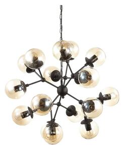 Ideal Lux - Luster na reťazi KEPLER 18xE27/42W/230V pr. 69 cm čierna