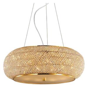 Ideal Lux - Krištáľový luster na lanku PASHA 14xE14/40W/230V pr. 65 cm zlatá