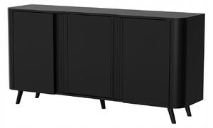 HALMAR Komoda Volare 3D 151 cm matná černá