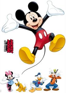 Samolepky na stenu, rozmer 50 cm x 70 cm, Disney Mickey a priatelia, Komar 14017h