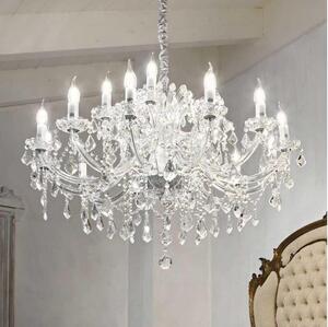 Ideal Lux - Krištáľový luster na reťazi NAPOLEON 18xE14/40W/230V pr. 96 cm chróm