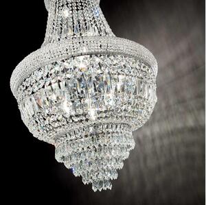 Ideal Lux - Krištáľový luster na reťazi DUBAI 10xE14/28W/230V pr. 52 cm chróm