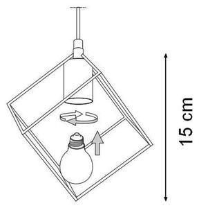Ideal Lux - Luster na lanku ICE 5xE27/60W/230V pr. 50 cm biela