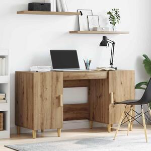 Maison Exclusive – písací stôl z drevovláknitej dosky s povrchovou úpravou imitujúcou orechové drevo, rozmer 140 x 50 x 75 cm