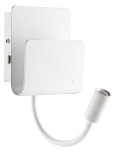 Ideal Lux - LED Nástenné bodové svietidlo PROBE LED/9,5W/230V USB biela