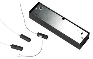 Ideal Lux - LED luster na lanku ORACLE SLIM LED/33W/230V 3000K 50x50 cm čierny