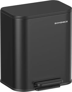 SONGMICS Odpadkový koš Plutar 20 L černý