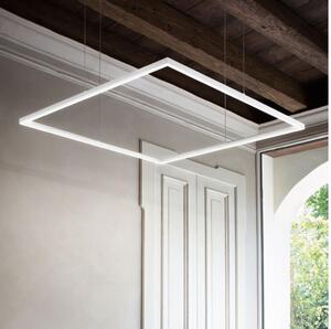Ideal Lux - LED luster na lanku ORACLE SLIM LED/53W/230V 3000K 90x90 cm biela