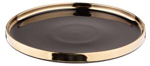 Altom Porcelánový dezertný tanier Palazzo 21 cm, čierna