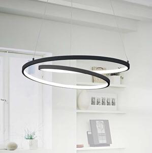 Ideal Lux - LED Luster na lanku OZ LED/52W/230V pr. 80 cm CRI 90 čierna