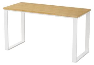 Kancelářský stůl Houseland Nuvia Home 05 140 cm dub/bílý