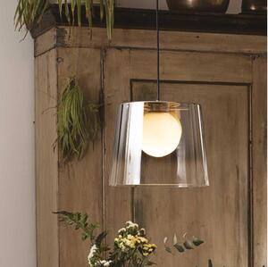 Ideal Lux - LED Luster na lanku FADE 1xG9/3W/230V pr. 27,3 cm zlatá/dymová