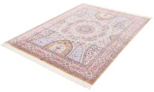 Perzský hodvábny koberec Iran Ghom pastelový 1,50 x 2,00 m