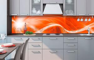Samolepiace tapety za kuchynskú linku, rozmer 260 cm x 60 cm, abstrakt oranžový, DIMEX KI-260-037