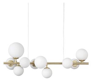 Ideal Lux - LED Luster na lanku PERLAGE 10xG9/3W/230V 81 cm zlatá/biela