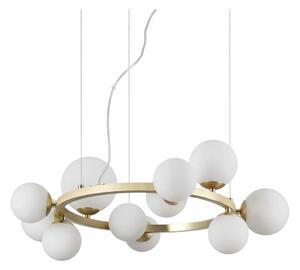 Ideal Lux - LED Luster na lanku PERLAGE 11xG9/3W/230V pr. 73 cm zlatá/biela