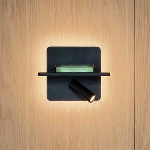 Ideal Lux - LED nástenné bodové svietidlo PIANO LED/10W/230V CRI 90 USB čierne