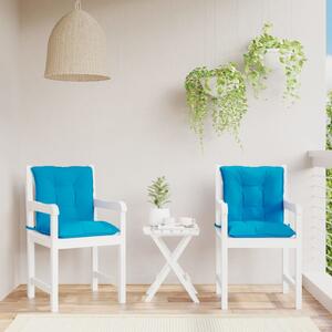 Podložky na záhradné stoličky, nízke operadlo 2 ks 100x50x7 cm