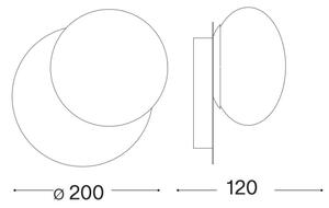Ideal Lux - LED Nástenné svietidlo NINFEA 1xGX53/9W/230V zlatá