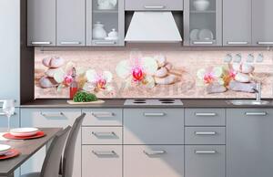 Samolepiace tapety za kuchynskú linku, rozmer 260 cm x 60 cm, ZEN kvetiny, DIMEX KI-260-057