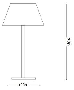 Ideal Lux - LED stmievateľná dotyková lampa PURE LED/1,5W/3,7V CRI 90 IP54 hnedá