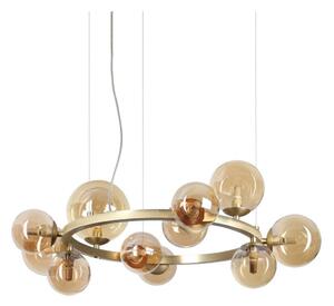 Ideal Lux - LED luster na lanku PERLAGE 11xG9/3W/230V pr. 73 cm zlatá/dýmová