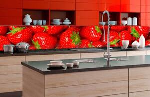 Samolepiace tapety za kuchynskú linku, rozmer 350 cm x 60 cm, jahody, DIMEX KI-350-025
