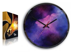 ModernClock Nástenné hodiny Galaxy fialové