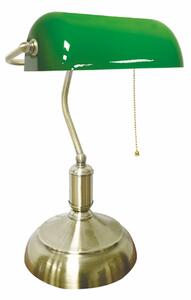 ACA DECOR PRESTIGE stolná lampa 1xE27/60W/230V mosadz/zelená