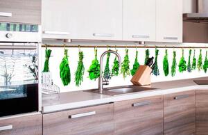 Samolepiace tapety za kuchynskú linku, rozmer 260 cm x 60 cm, bylinky, DIMEX KI-260-007