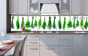 Samolepiace tapety za kuchynskú linku, rozmer 260 cm x 60 cm, bylinky, DIMEX KI-260-007