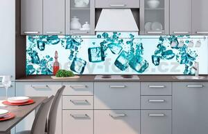 Samolepiace tapety za kuchynskú linku, rozmer 260 cm x 60 cm, kocky ľadu, DIMEX KI-260-002