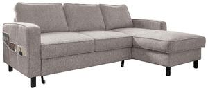 ROHOVÁ SEDAČKA, textil, sivobiela MID.YOU - Sedačky, Online Only