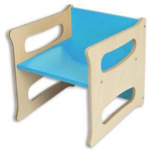 Hajdalánek Rastúca stolička TETRA 3v1 pre materské školy (modrá) TETRANATURMODRA